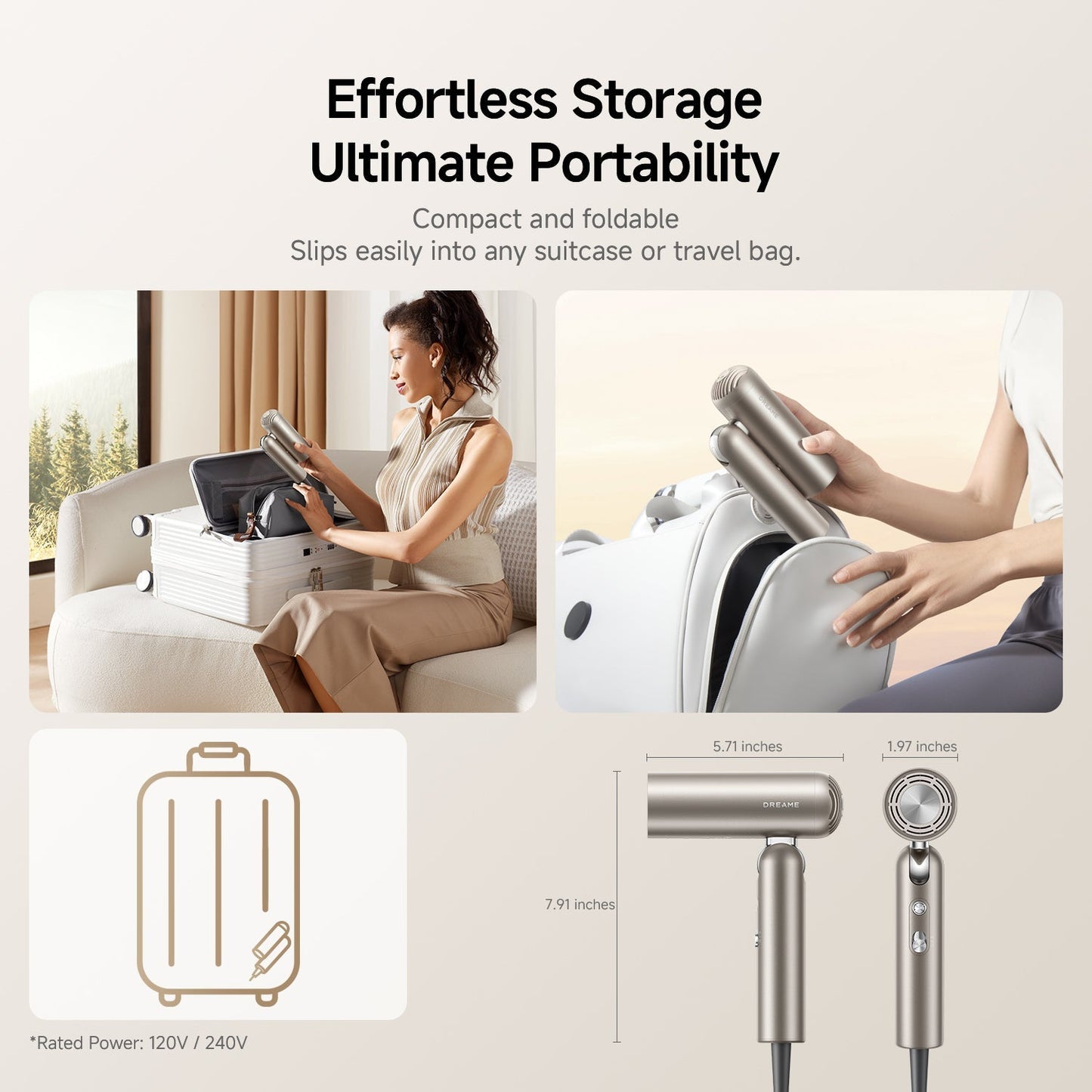 Dreame Pocket Pro High Speed Hair Dryer