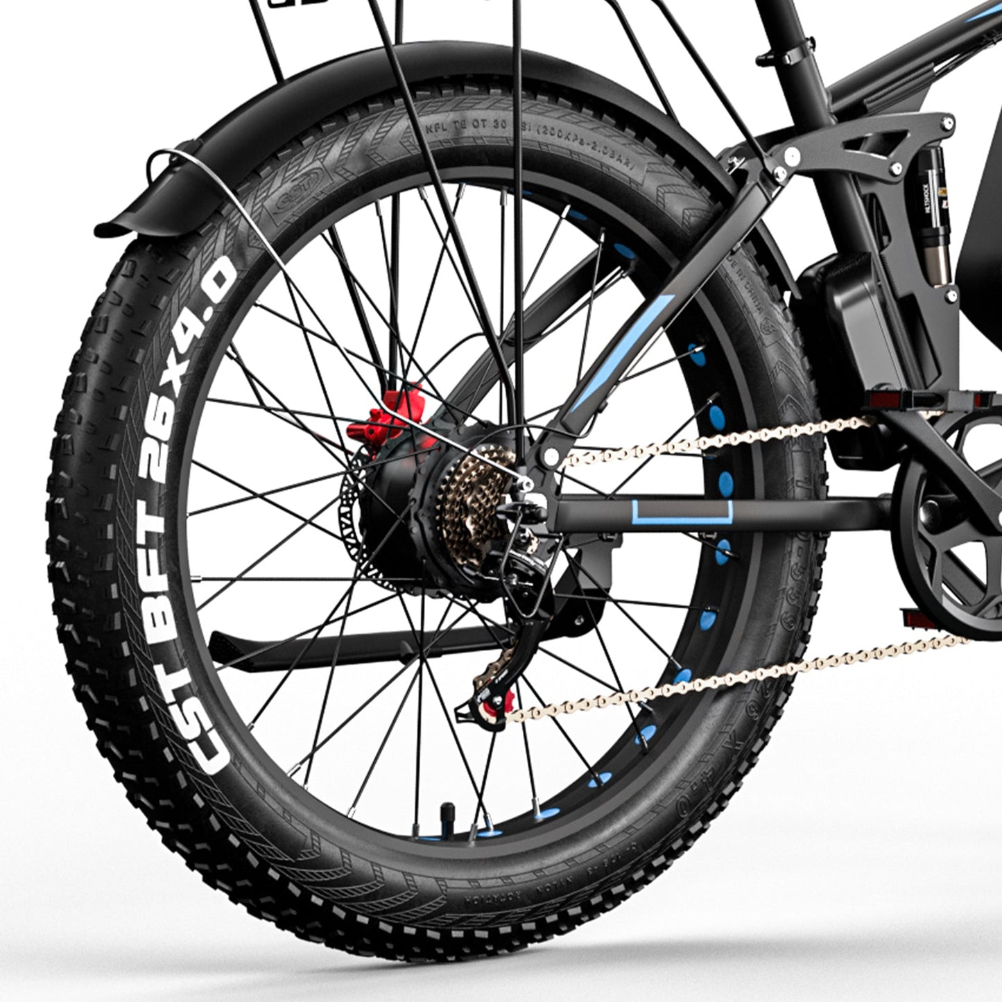 24"/26"EB7Pro Rear Wheel【Tire & Inner Tube & Lining  & Rim & Spokes & Motor】