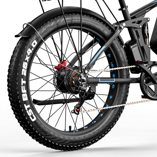 24"/26"EB7Pro Rear Wheel【Tire & Inner Tube & Lining  & Rim & Spokes & Motor】