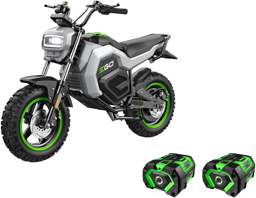 EGO POWER+ Battery Powered Electric Mini Bike, 28 MPH, Includes (2) 56V 7.5Ah Batteries and Charger - MB1005-2
