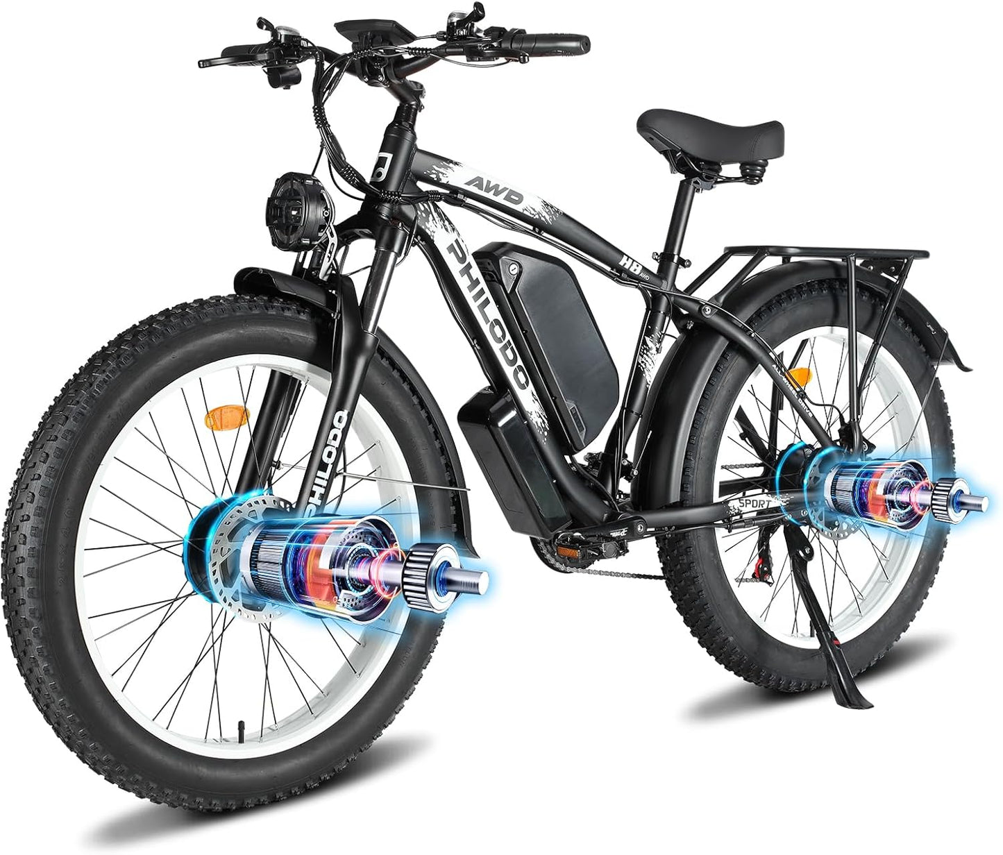 PHILODO 5000W Dual Motor Ebikes for Adults Electric Bike