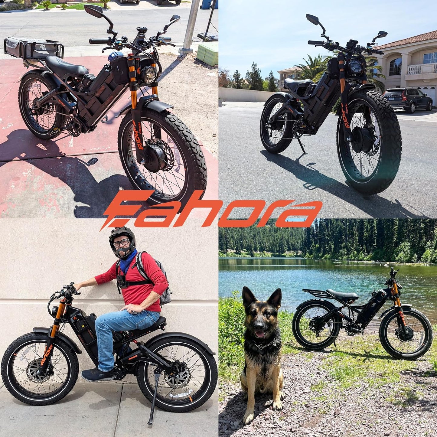 eAhora 2025 Romeo Pro 3/2 50-46Mph Electric Bike for Adults, 5600W/4000W Dual Motor Ebike