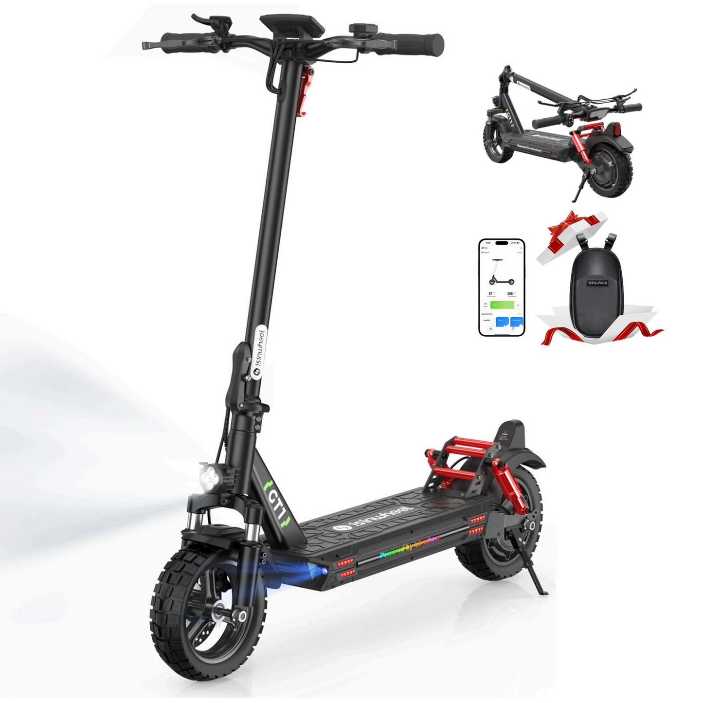 isinwheel GT1 Off Road Electric Scooter 2025 Upgraded Version