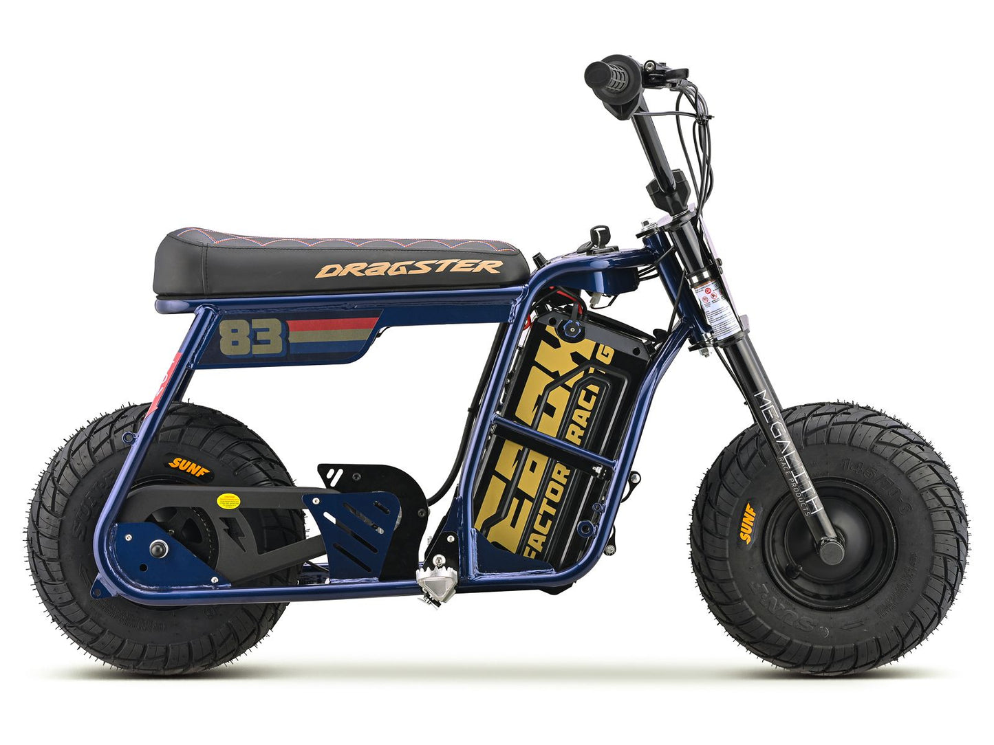 EBOX Dragster Mini Bike - 2000w Micro Ebike 16x4 Electric eMoto Style Electric Minibike