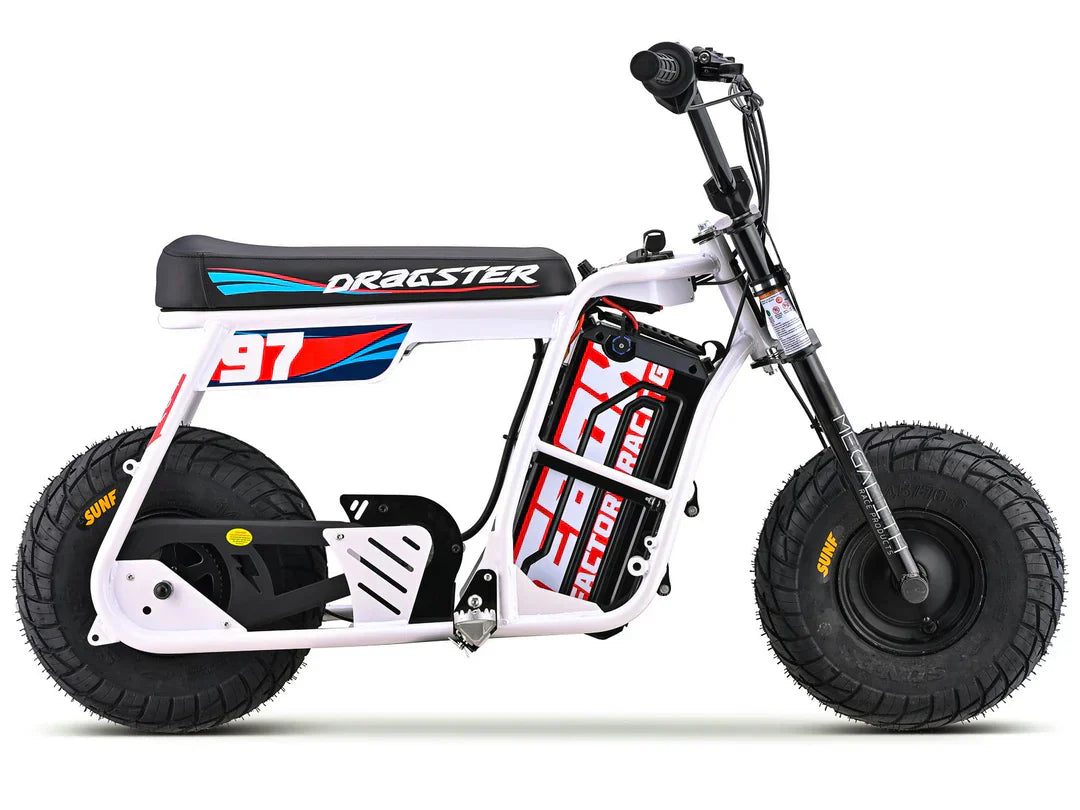 EBOX Dragster Mini Bike - 2000w Micro Ebike 16x4 Electric eMoto Style Electric Minibike