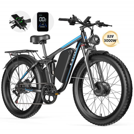 E·Bycco 24" EB7Pro Best Off Road Electric Bike 2000W Peak 3000W 52V 32Ah