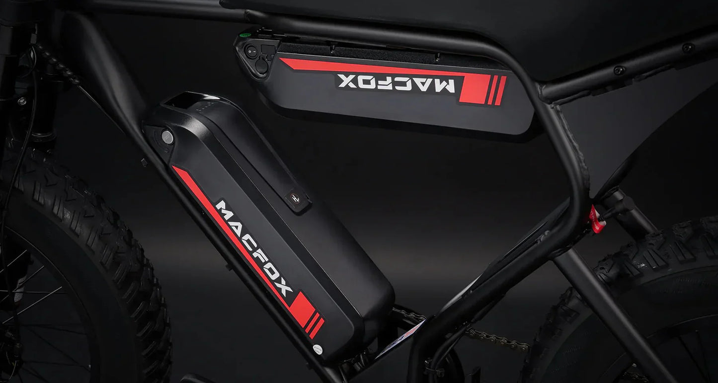 MACFOX X1S Commuter Electric e-Moto Style eBike-Step Over 500 w Electric Mini Fat Tire eBike