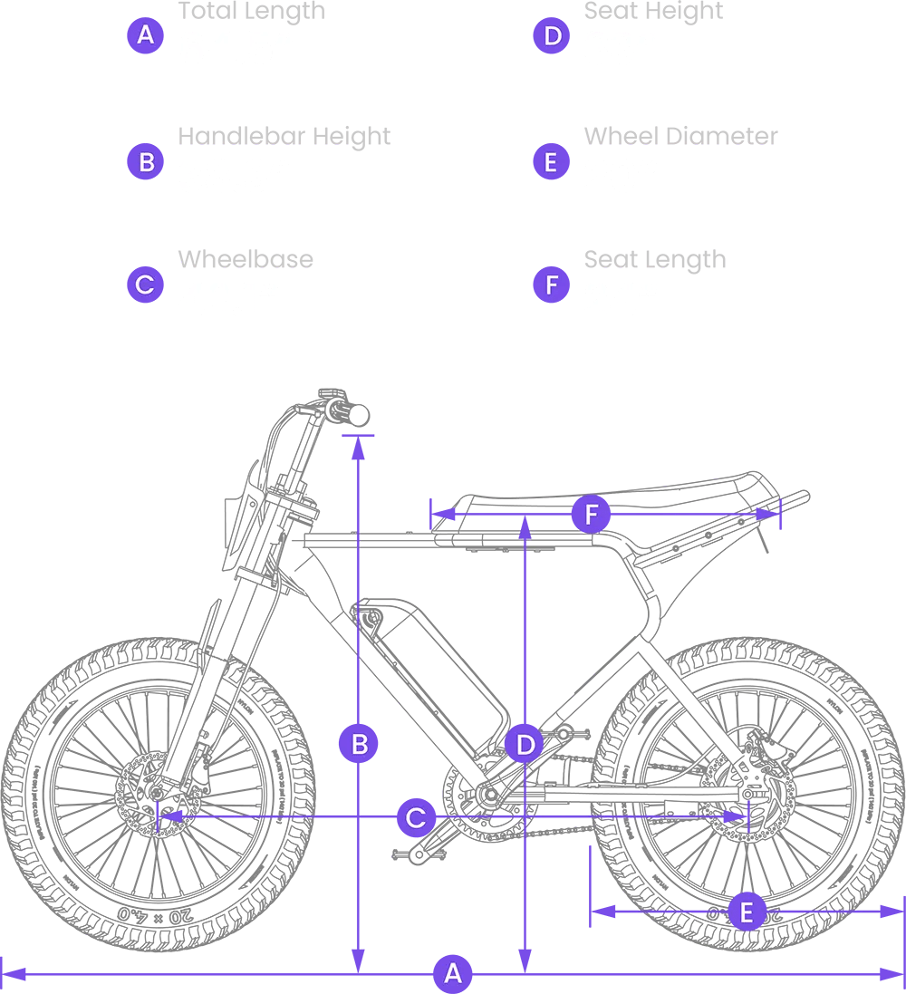 MACFOX X1S Commuter Electric e-Moto Style eBike-Step Over 500 w Electric Mini Fat Tire eBike