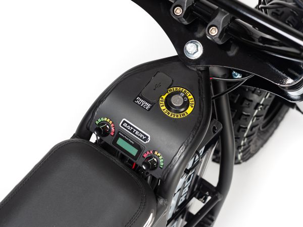 EBOX Dragster Mini Bike - 2000w Micro Ebike 16x4 Electric eMoto Style Electric Minibike