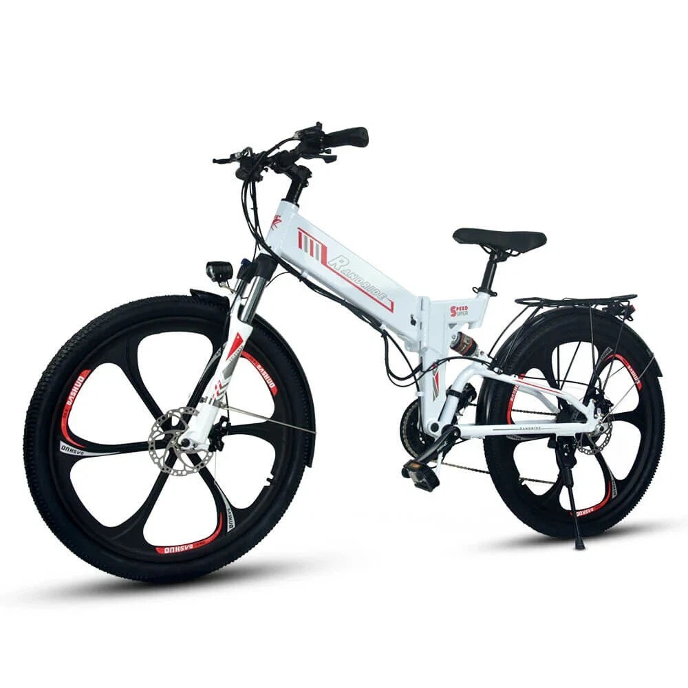Supplify 17AH Foldable Ebike 750W Electric Folding Bike 26" Commuter Ebike White