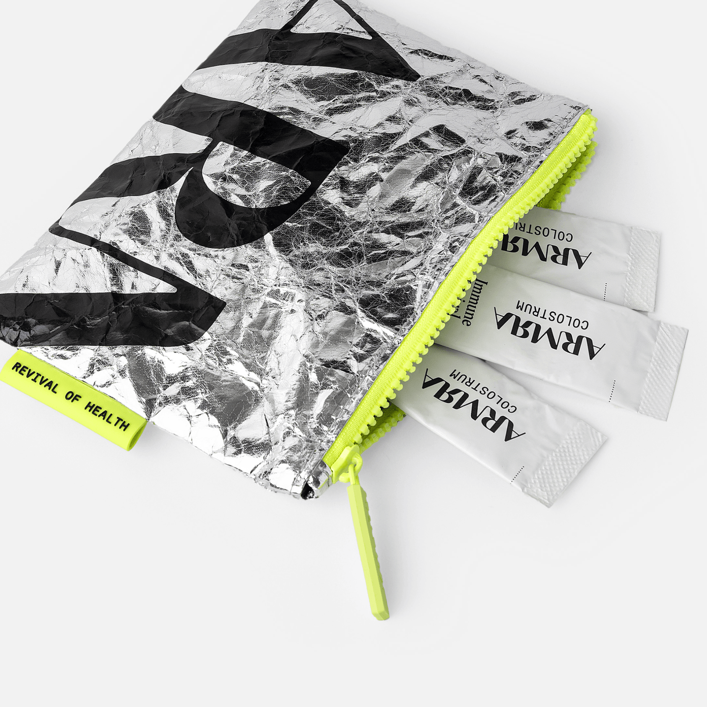 The ARMRA Metallic Travel Pouch
