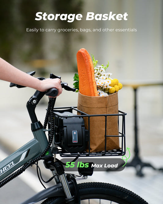isinwheel M40 Folding Electric Bike with Basket - AU