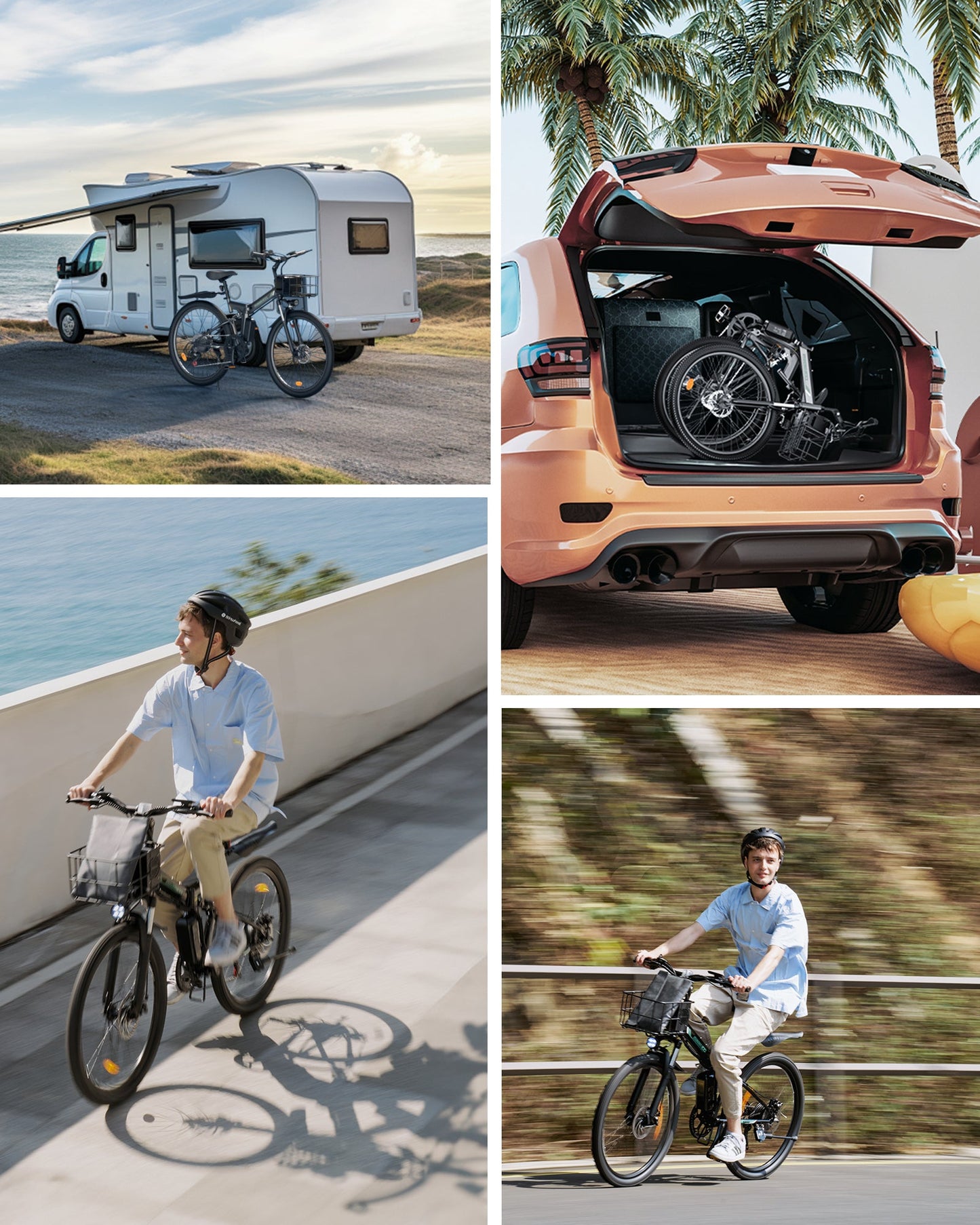 isinwheel M40 Folding Electric Bike with Basket - AU