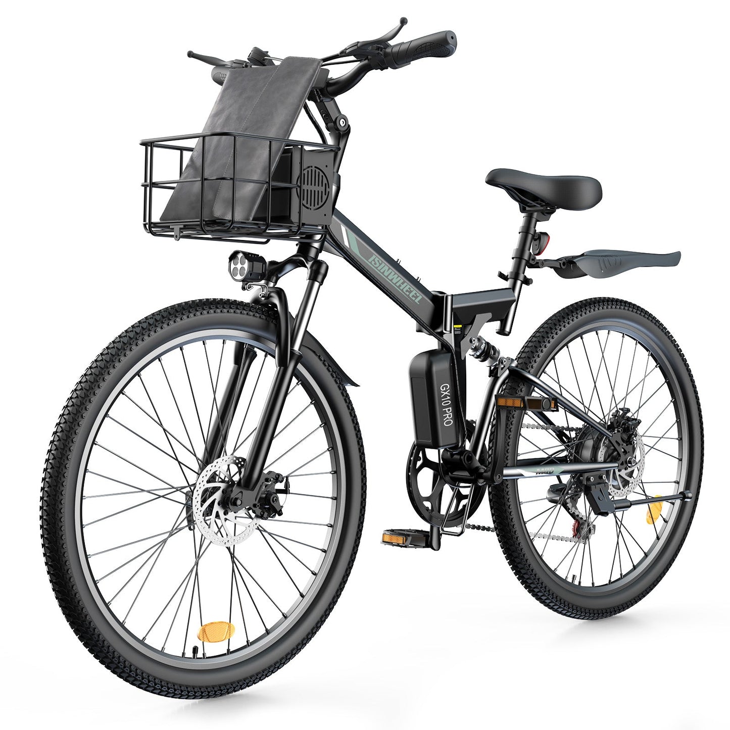 isinwheel M40 Folding Electric Bike with Basket - AU