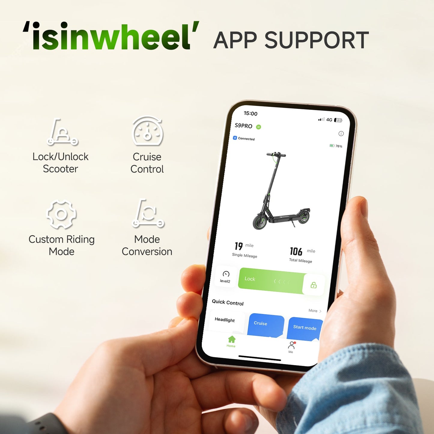 isinwheel S9Pro Electric Scooter 350W