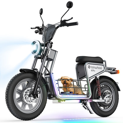 isinwheel H7Pro 1200W High-End Commuting Electric Scooter with Seat