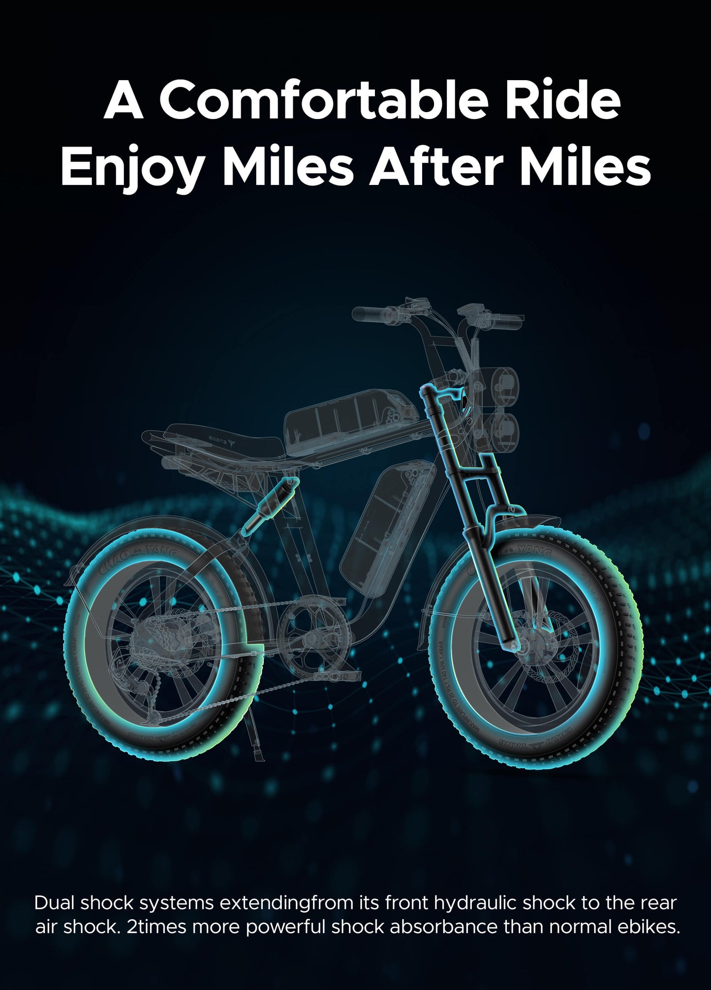 ENGWE M20 75 km + 75 km Dual Suspension Long Range E-bike