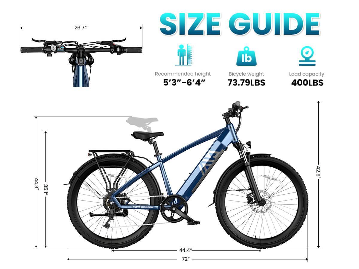 TST® Combo Sale Flyer+Surfer 27.5" Commuter Convenience Electric Bike