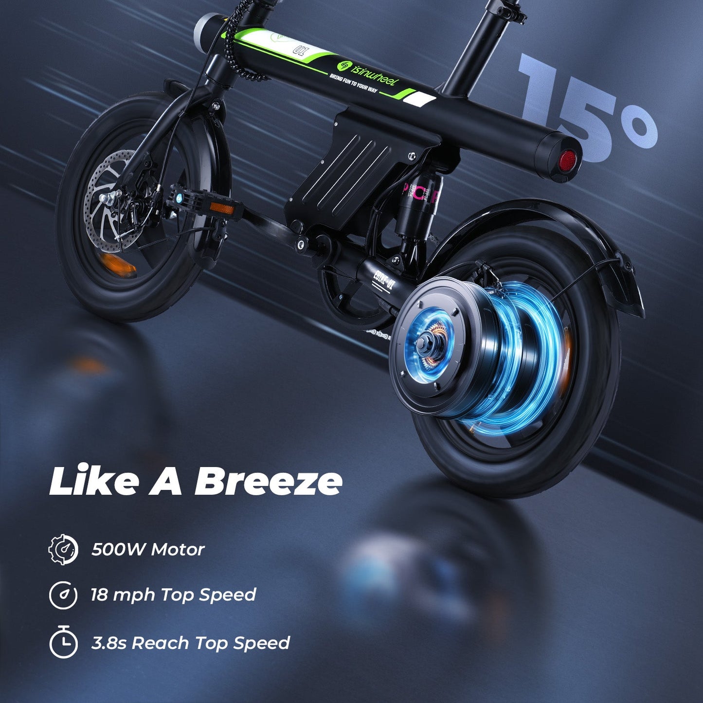 isinwheel U1 Folding Electric Bike - AU