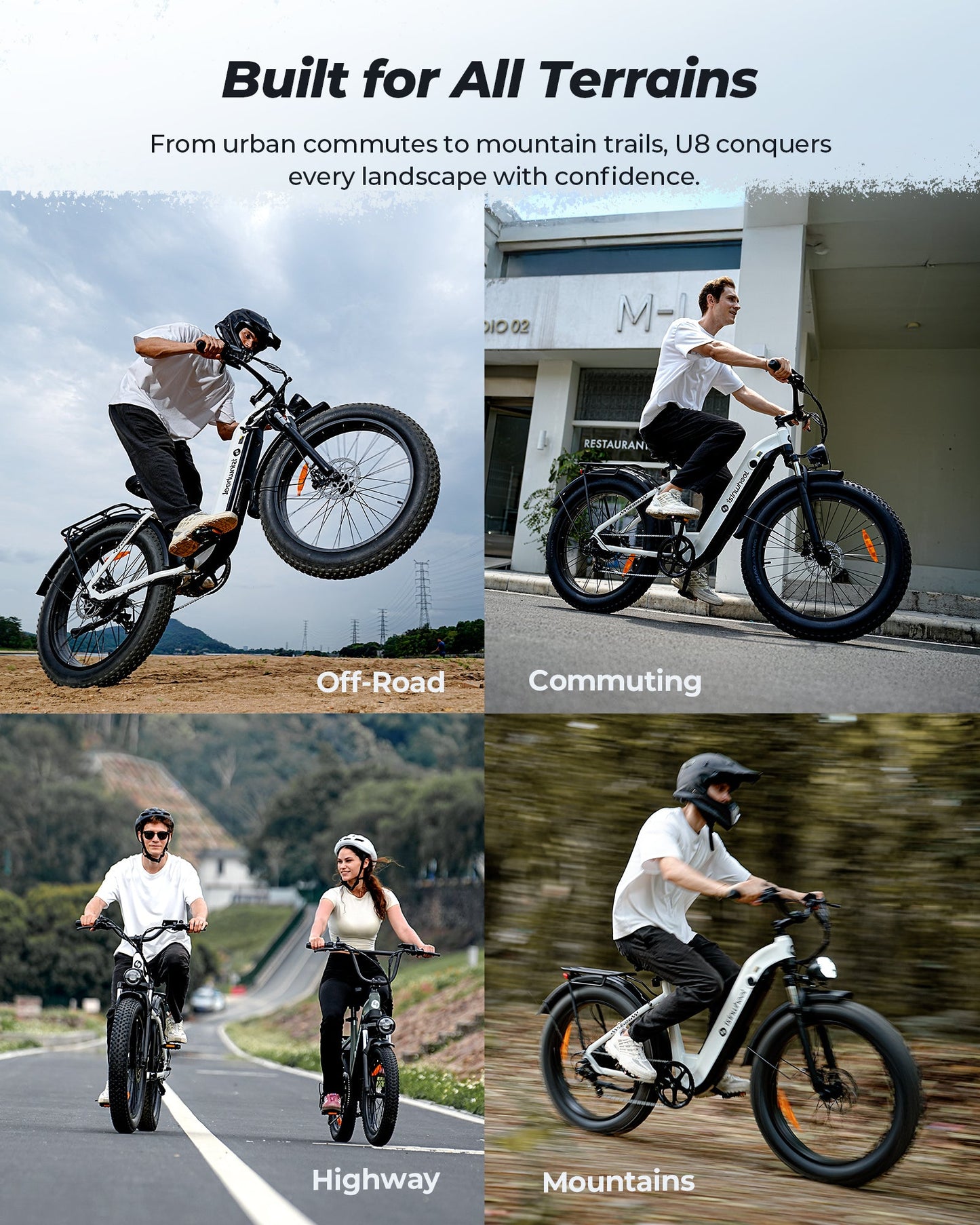 isinwheel U8 Ultra Electric Bike for Adults