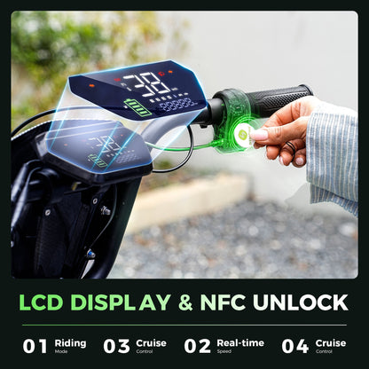 isinwheel H7Pro 1200W High-End Commuting Electric Scooter with Seat