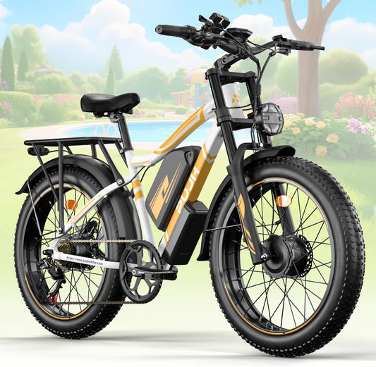 5000W 60V 25Ah Electric Bike for Adults, Dual Motors