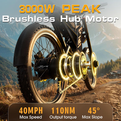 Electric-Dirt Bike for Adults Mountain Motorcycle