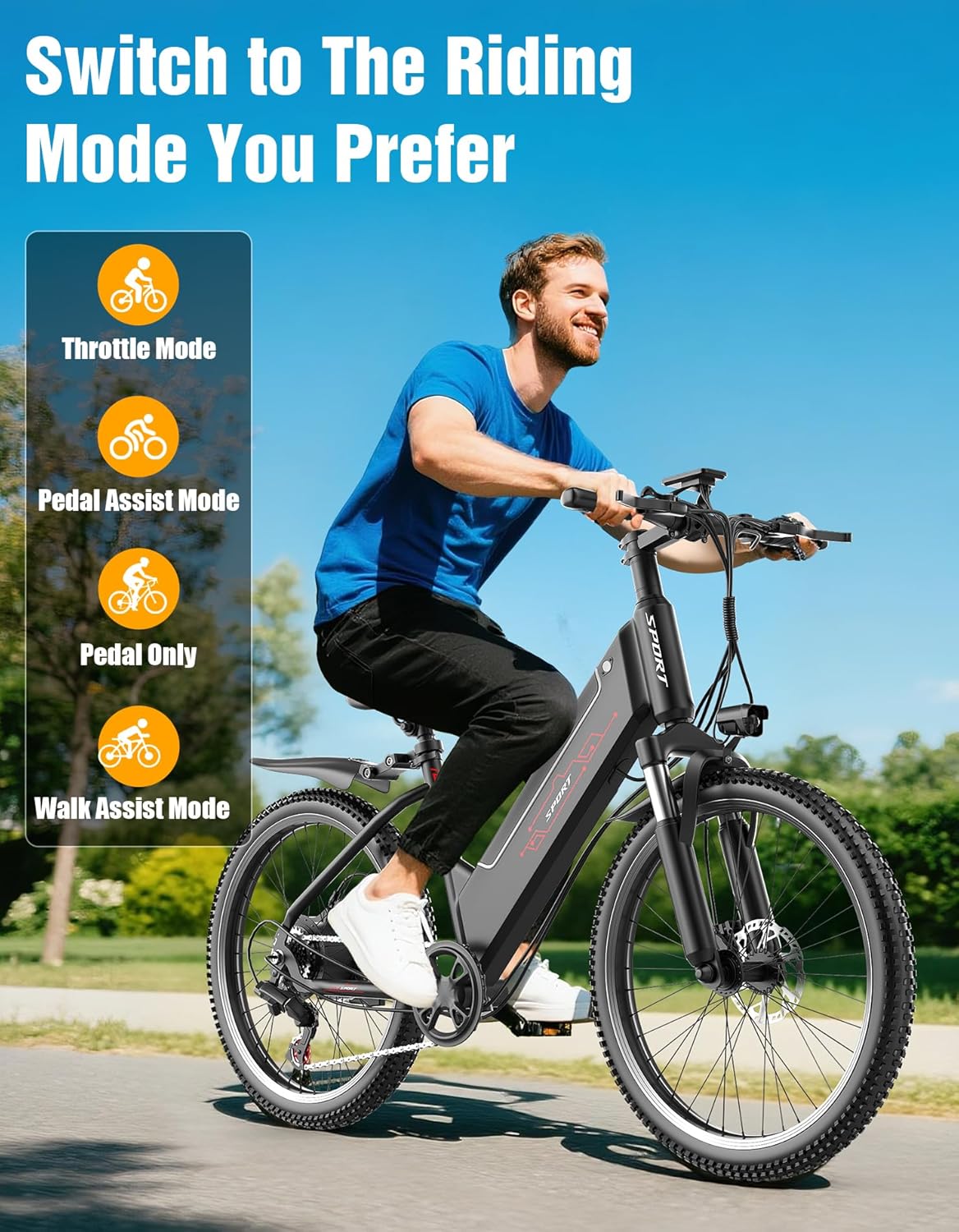 Electric Bike for Adults, 1500W Motor Peak Ebike