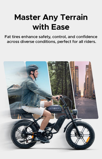 ENGWE M1 65Nm Torque Dual Passenger Motorcycle-styled E-bike