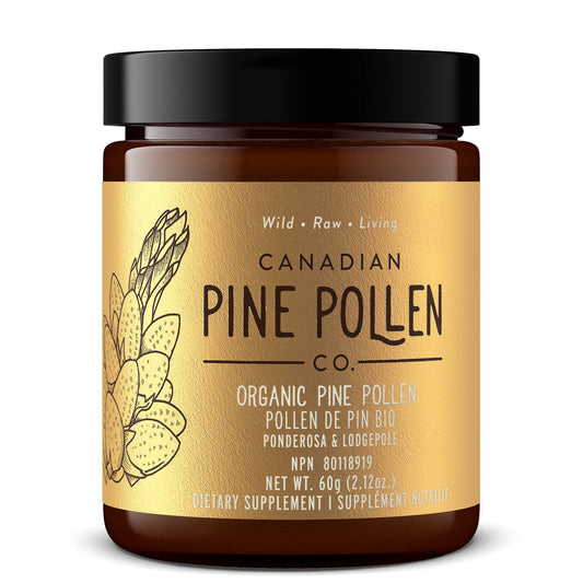 The Power Duo- NPN - Certified Organic (Lodgepole & Ponderosa Pine) 60g (2.12 oz) - Wild Pine Pollen Powder