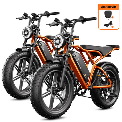 TST® R002 20'' 1500W Full Suspension Moped-style Electric Bike