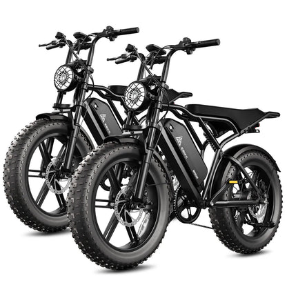 TST® R002 20'' 1500W Full Suspension Moped-style Electric Bike