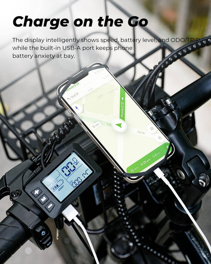 isinwheel M40 Folding Electric Bike with Basket - AU