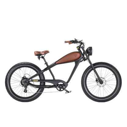 REVI Cheetah PLUS 750w Step Over Ebike 26x4 Fat Tire Electric Vintage eBike