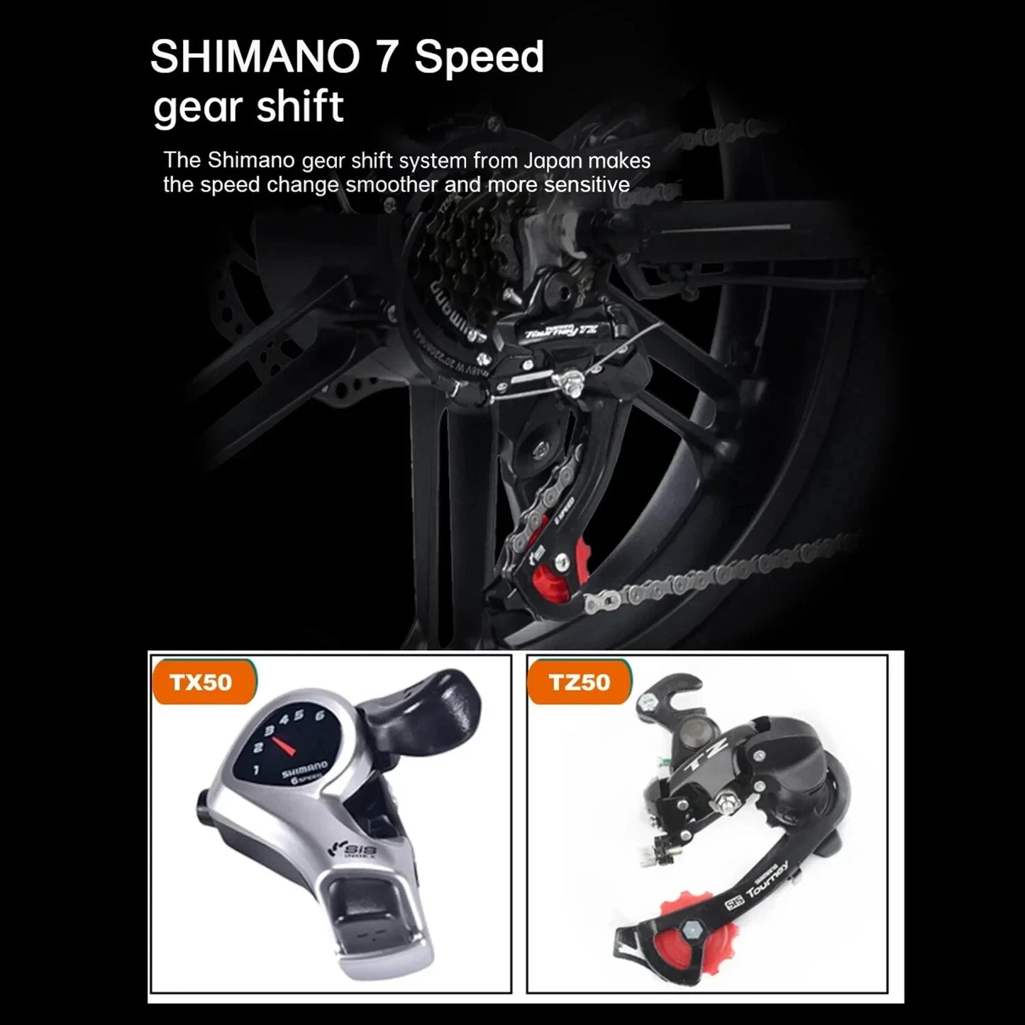 SUPPLIFY 48V 20AH Foldable Ebike 20" Fat Tire E Bike 1000W Folding Electric Bike