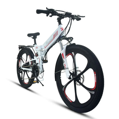 Supplify 17AH Foldable Ebike 750W Electric Folding Bike 26" Commuter Ebike White