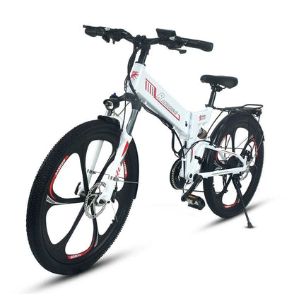 Supplify 17AH Foldable Ebike 750W Electric Folding Bike 26" Commuter Ebike White