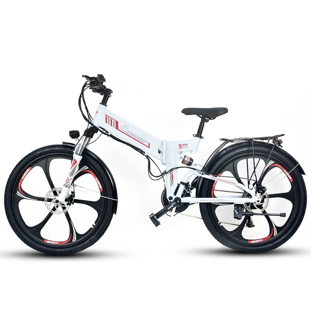 Supplify 17AH Foldable Ebike 750W Electric Folding Bike 26" Commuter Ebike White