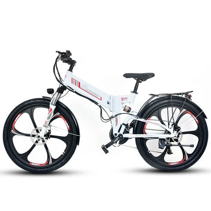 Supplify 17AH Foldable Ebike 750W Electric Folding Bike 26" Commuter Ebike White